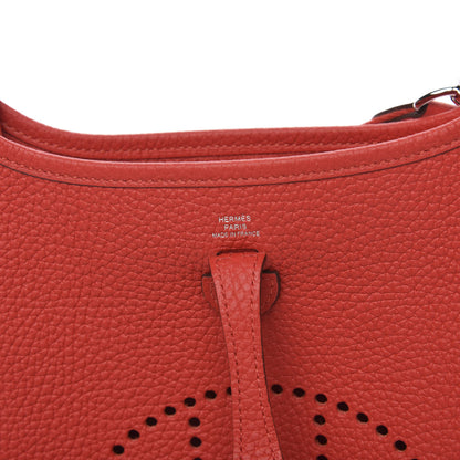 Hermes Taurillon Clemence Evelyne TPM Rouge Tomate 6 of 10