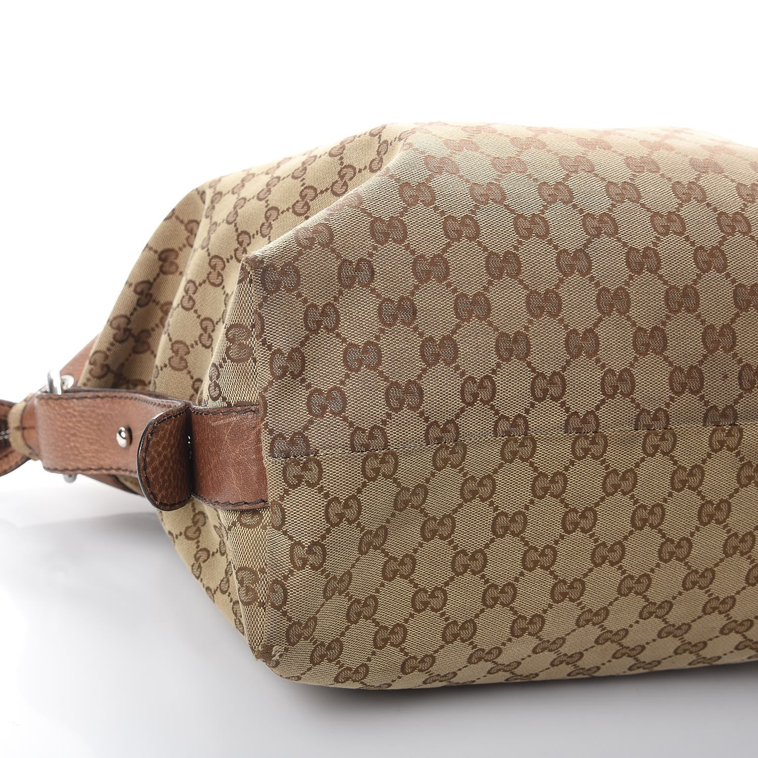 Gucci Monogram Large Bamboo Bar Tassel Shoulder Bag Brown 17 of 18