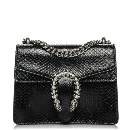 Gucci Python Mini Dionysus Shoulder Bag Black 1 of 6