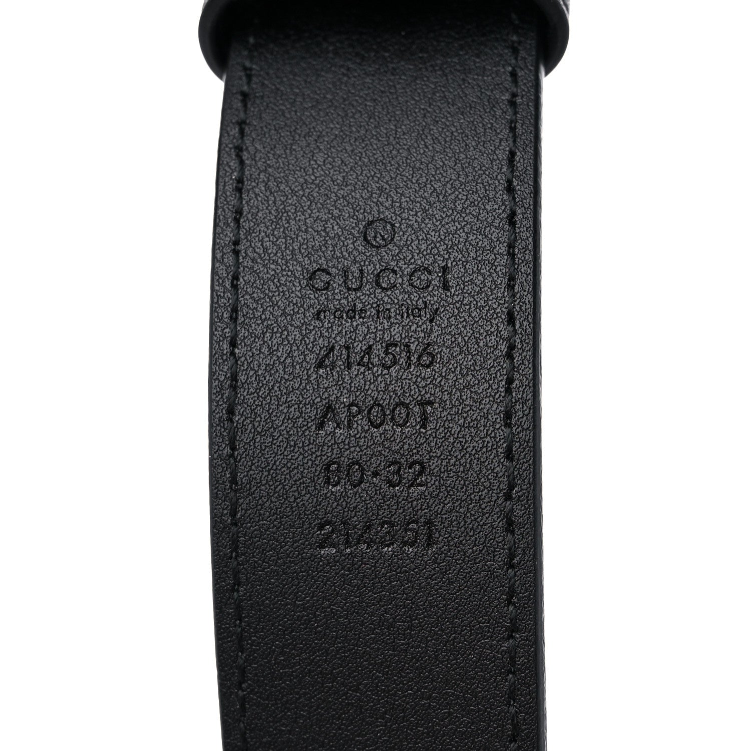 Gucci Calfskin Double G 30mm Belt 80 32 Black 3 of 4