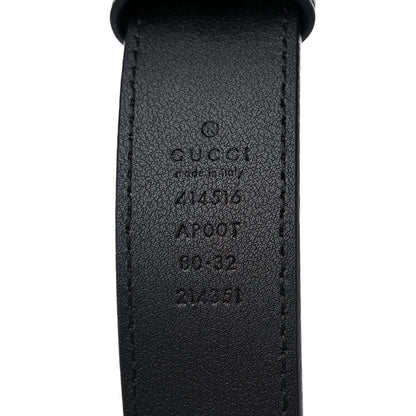 Gucci Calfskin Double G 30mm Belt 80 32 Black 3 of 4