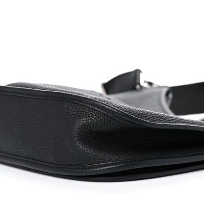 Hermes Taurillon Clemence Evelyne III PM Black 10 of 12