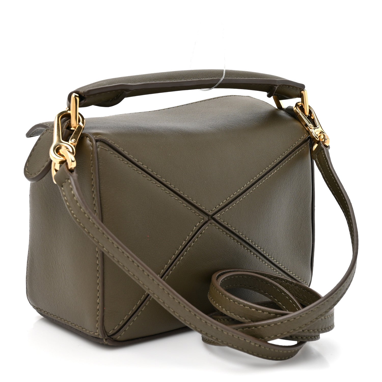 Loewe Calfskin Mini Puzzle Edge Bag Khaki Green 2 of 9