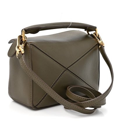 Loewe Calfskin Mini Puzzle Edge Bag Khaki Green 2 of 9