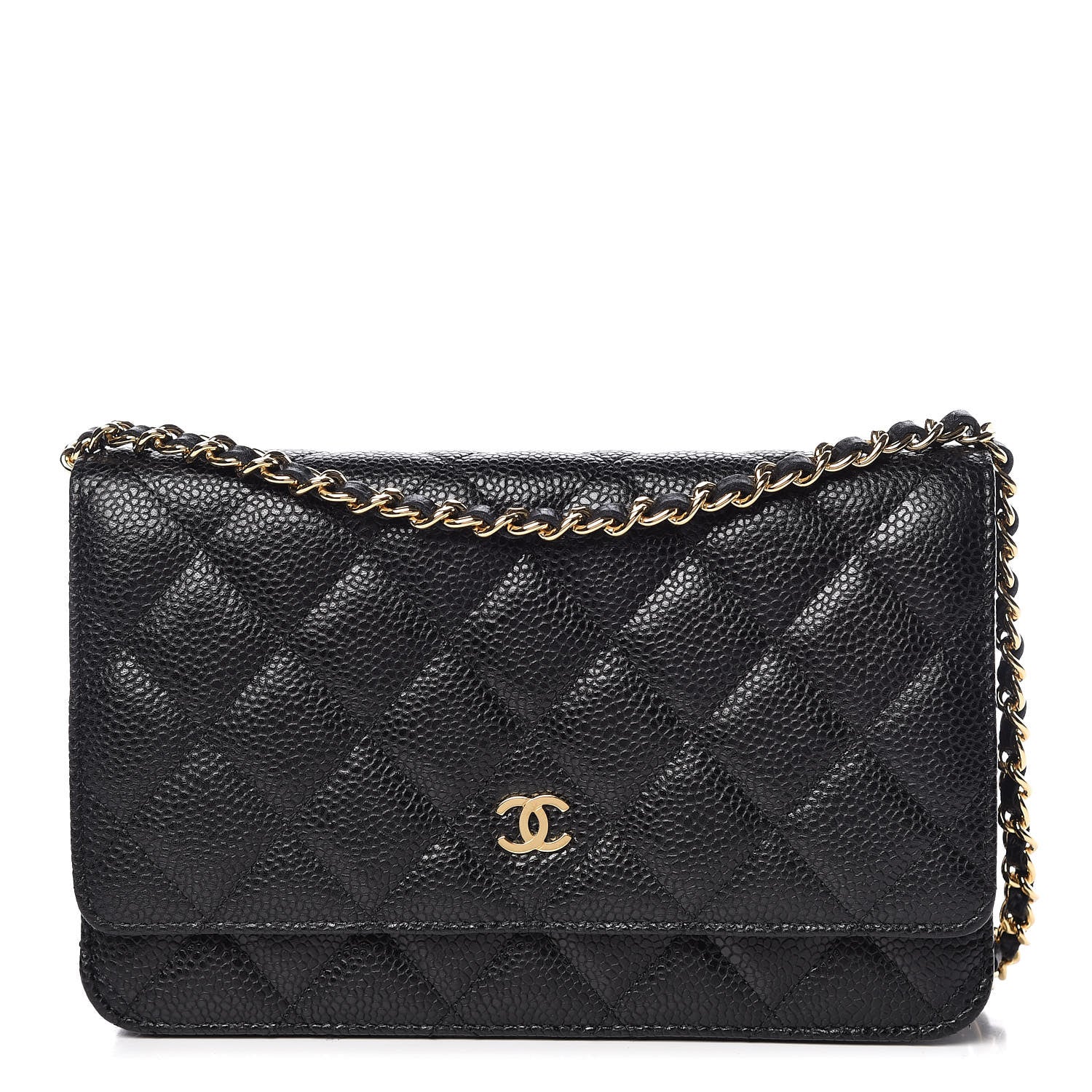 Chanel Caviar Quilted Wallet On Chain WOC Black 1 of 11