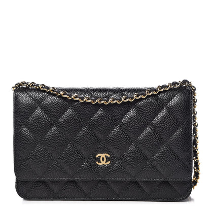 Chanel Caviar Quilted Wallet On Chain WOC Black 1 of 11