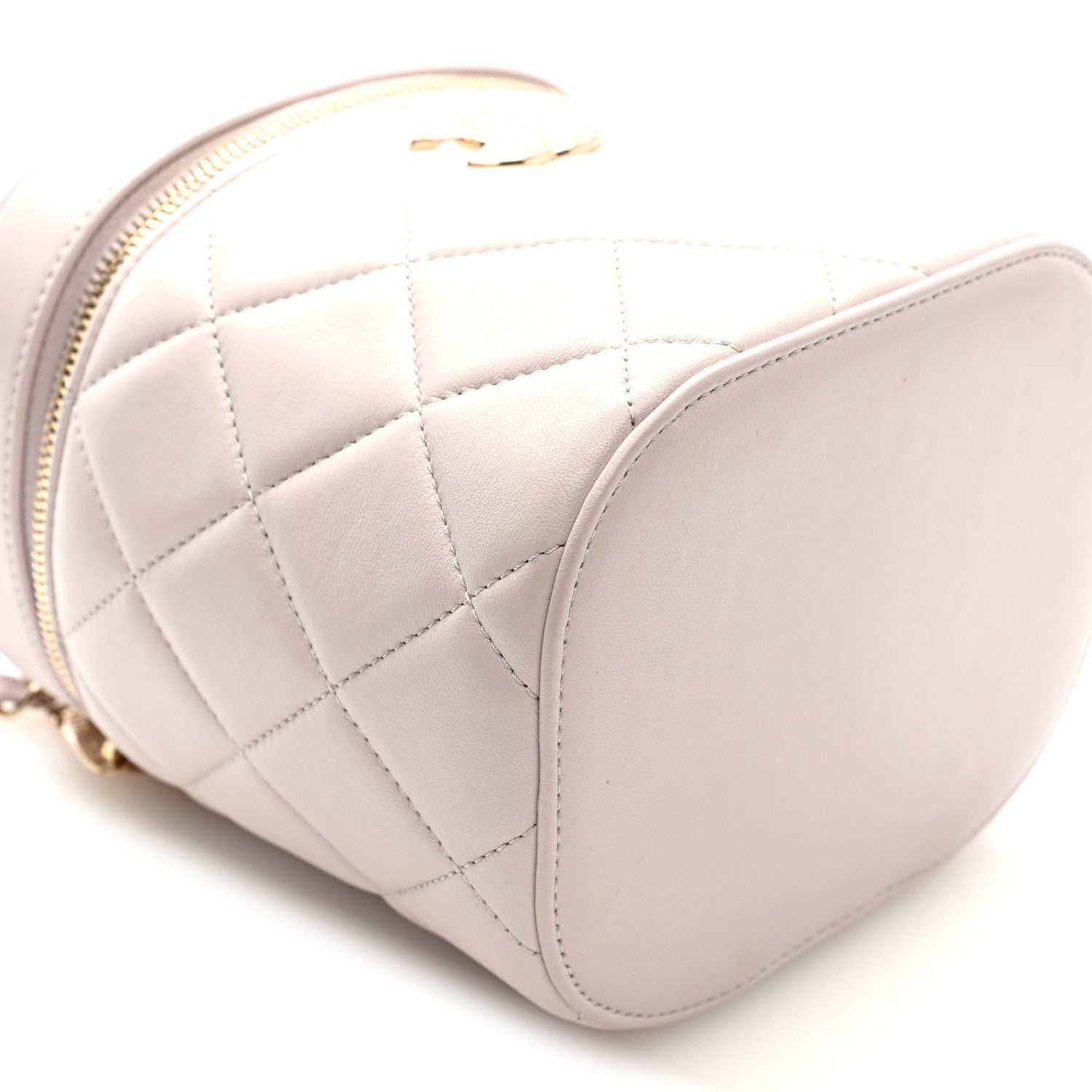 Chanel Lambskin Quilted Trendy Vanity Case Lilac 9 of 10