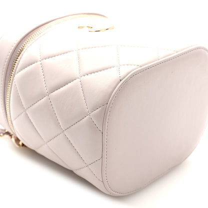 Chanel Lambskin Quilted Trendy Vanity Case Lilac 9 of 10