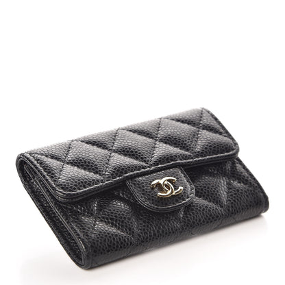 Chanel Caviar Quilted Flap Card Holder Black 4 of 13