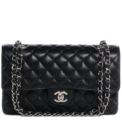 Chanel Caviar Quilted Medium Double Flap Black 1 of 8