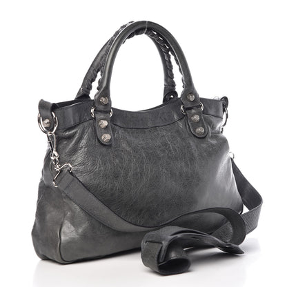 Balenciaga Agneau Giant 12 Silver Hardware Town Anthracite 4 of 8