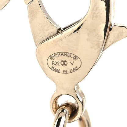 Chanel Metal Lambskin CC Square Choker Gold Black White 5 of 6