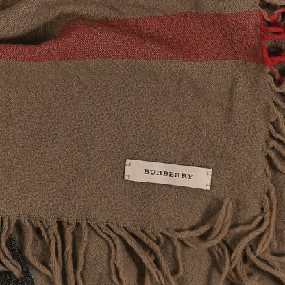 Burberry Merino Wool House Check Square Scarf Brown 3 of 5