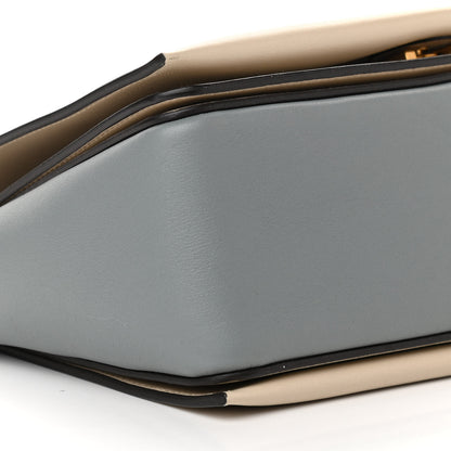 Celine Shiny Smooth Calfskin Medium Frame Shoulder Bag Grege Storm 8 of 10