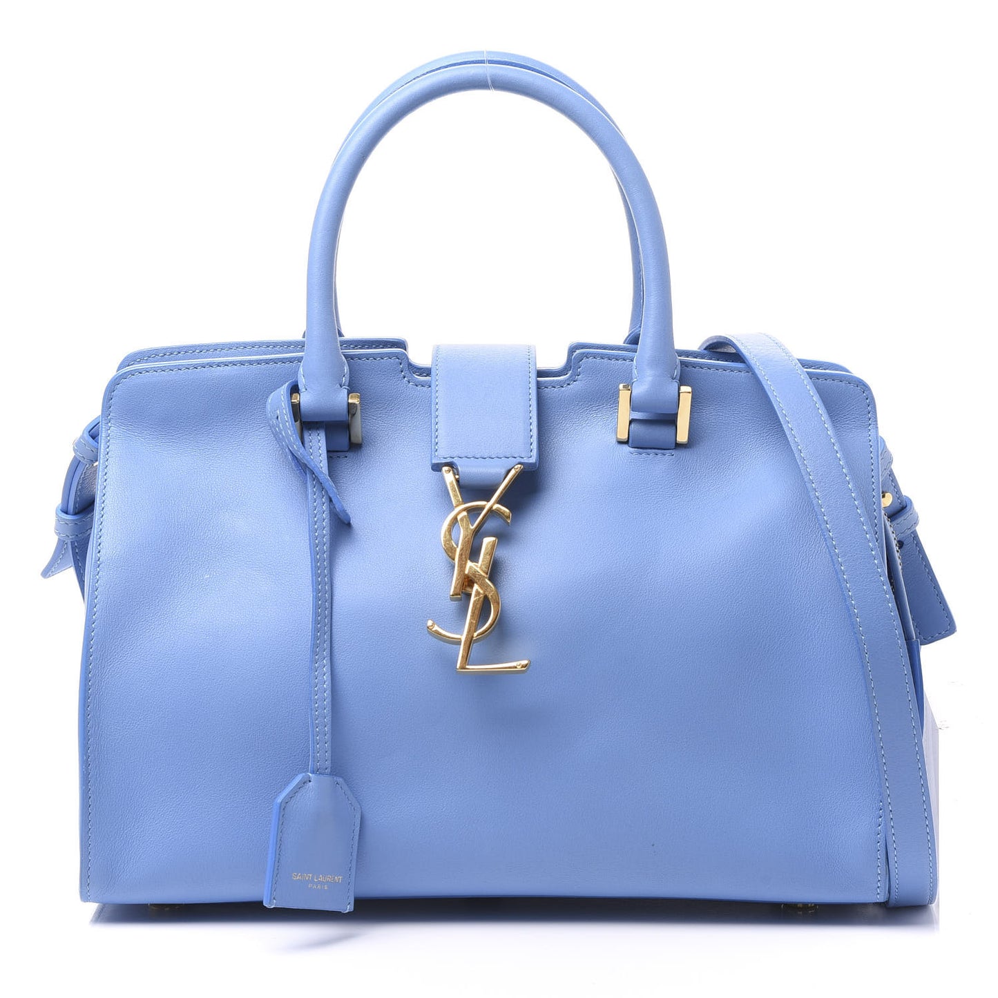 Calfskin Monogram Baby Cabas Blue Glacier