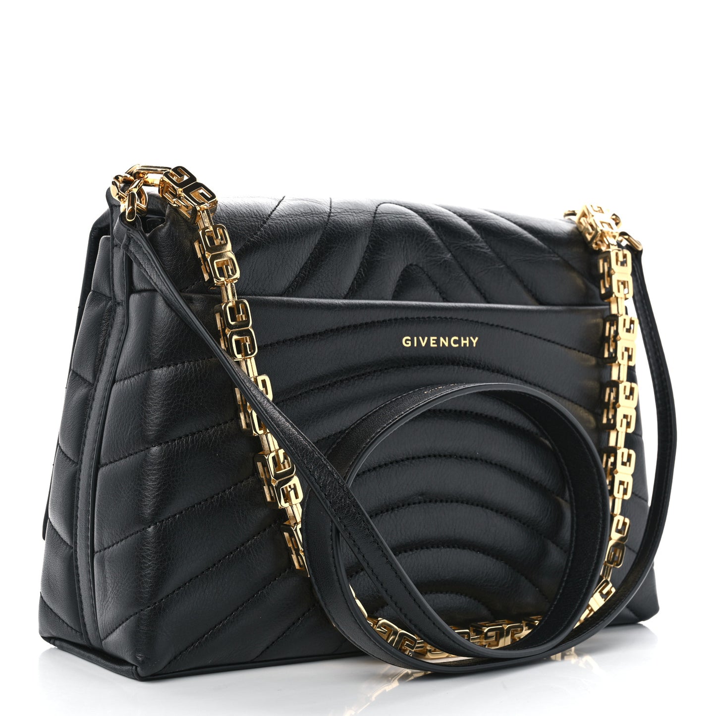 Soft Calfskin 4G Quilted Medium Shoulder Bag Black