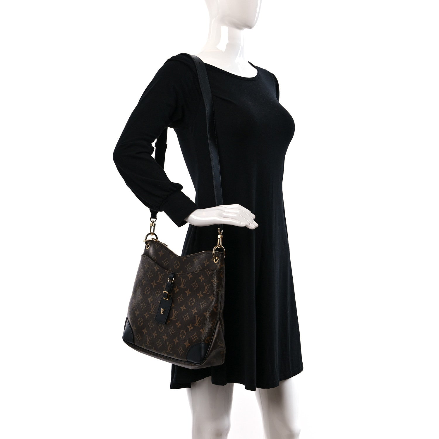 Louis Vuitton Monogram Odeon MM Black 2 of 11