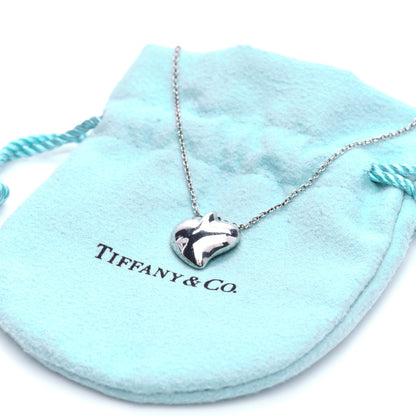 Tiffany Sterling Silver Elsa Peretti Full Heart Pendant Necklace 6 of 6