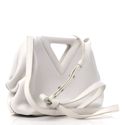 Bottega Veneta Calfskin The Point Triangle Bag Chalk 3 of 12