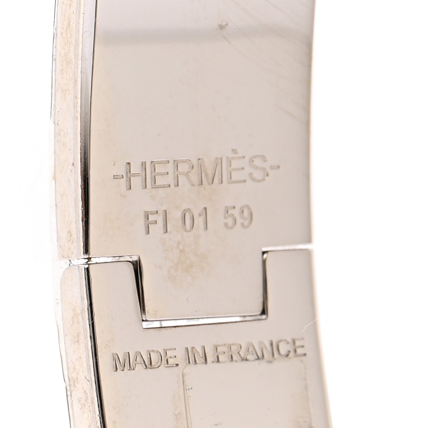 Enamel Narrow Clic Clac H Bracelet GM Rose Cassatta