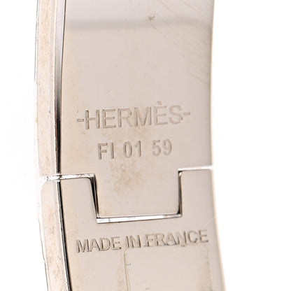 Hermes Enamel Narrow Clic Clac H Bracelet GM Rose Cassatta 4 of 6