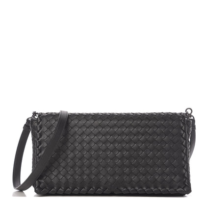 Bottega Veneta Nappa Intrecciato Dahlia Clutch Crossbody Black 1 of 9