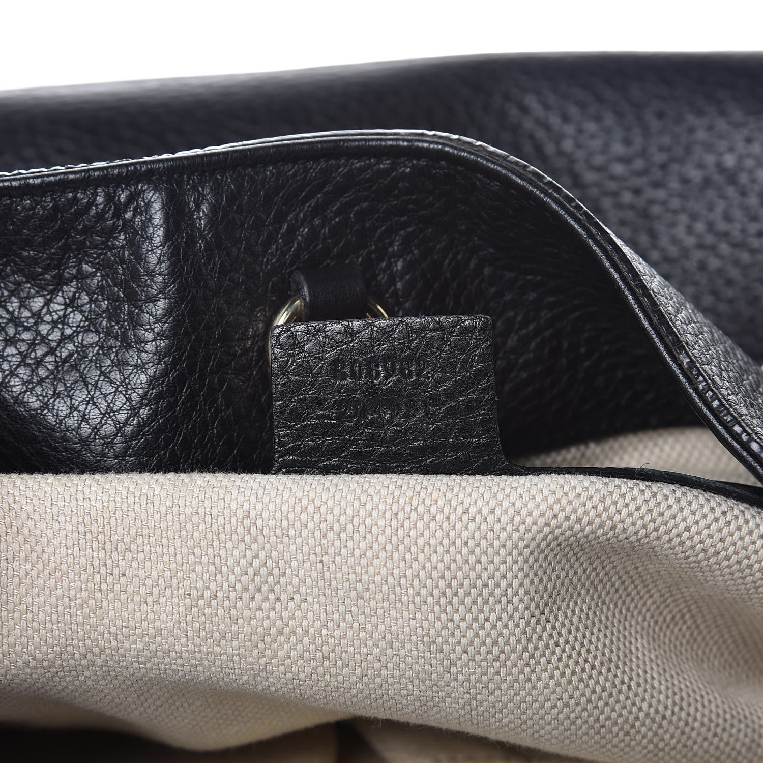 Gucci Pebbled Calfskin Medium Soho Chain Shoulder Bag Black 7 of 9