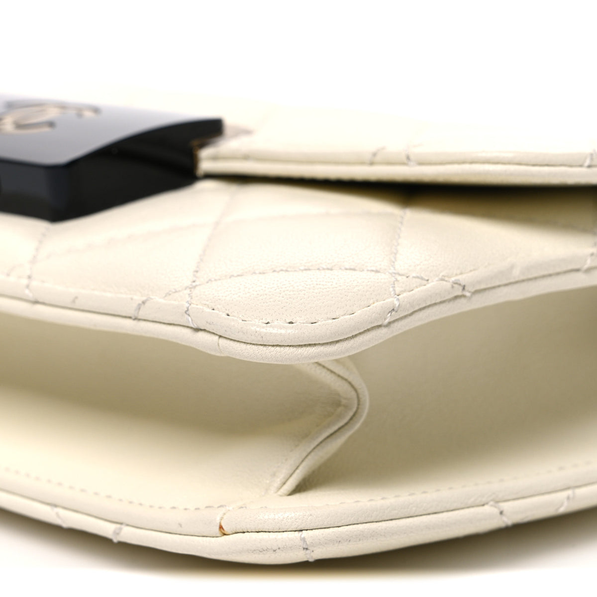 Chanel Sheepskin Quilted Mini Beauty Lock Flap White 10 of 10