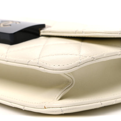 Chanel Sheepskin Quilted Mini Beauty Lock Flap White 10 of 10