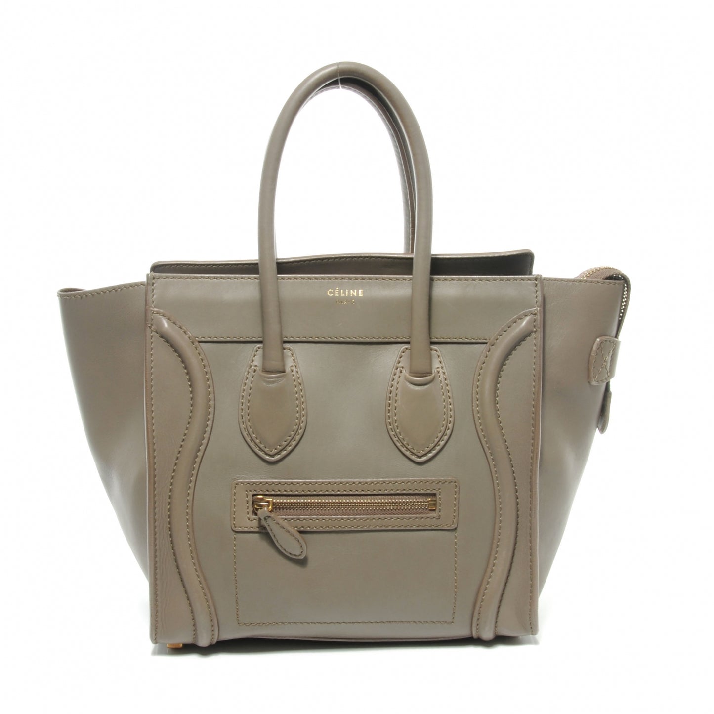 Smooth Calfskin Micro Luggage Camel