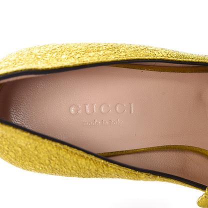 Gucci Galassia GG Marmont Fringe 105mm Loafer Pumps 34.5 Mimosa 6 of 8