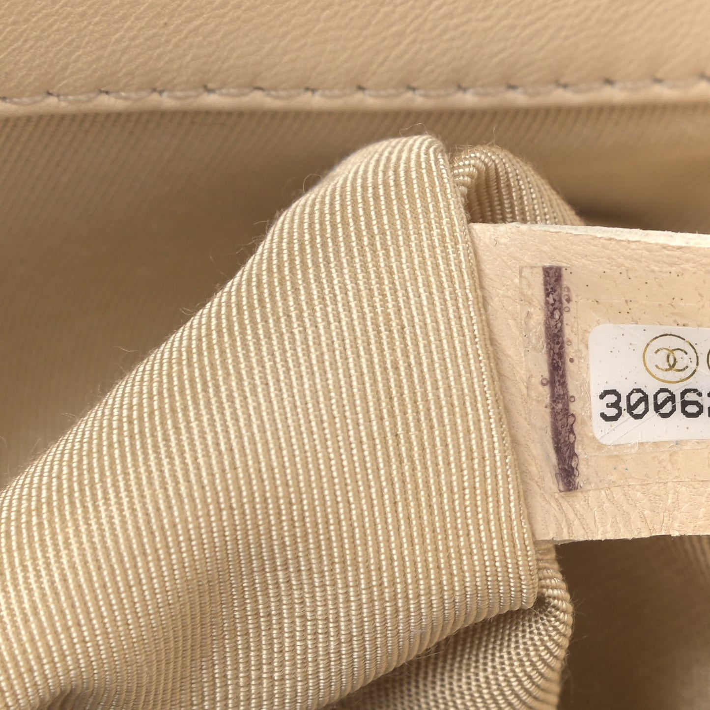 Goatskin Quilted Medium Chanel 19 Flap Beige