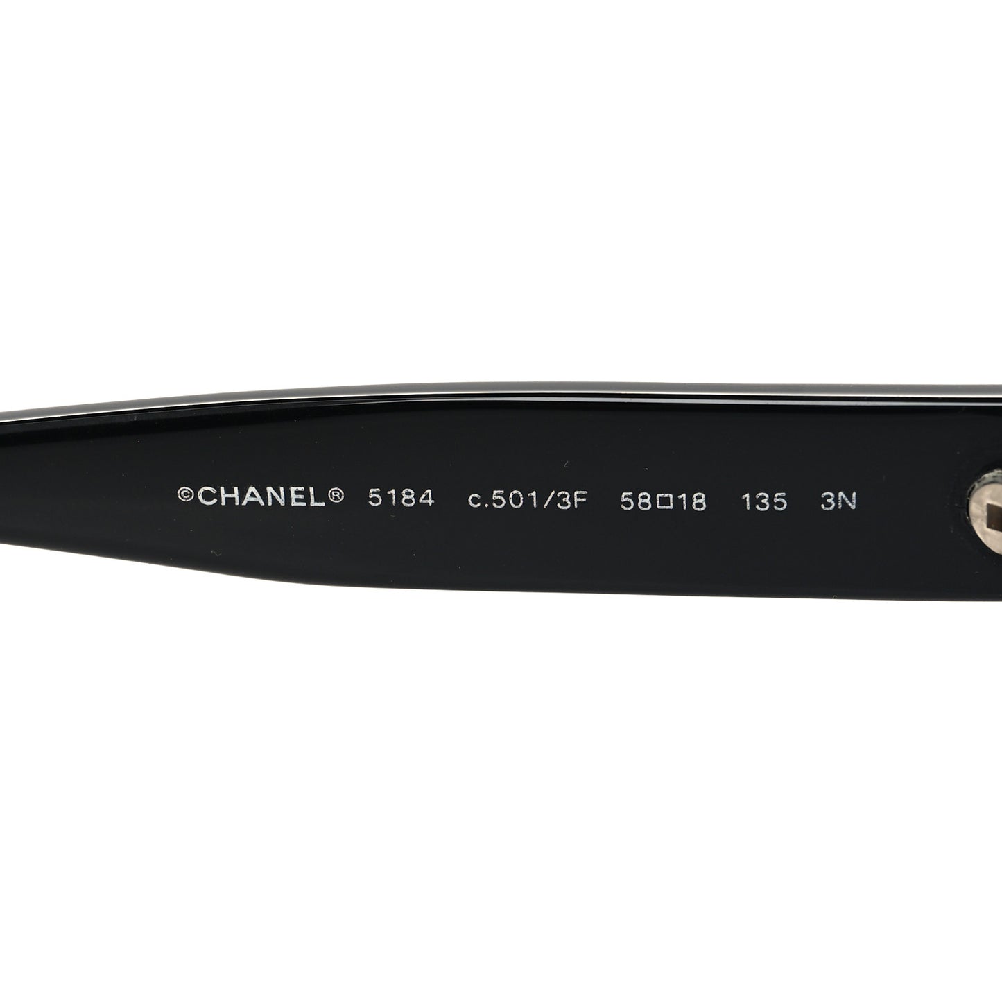 Acetate Quilted CC Sunglasses 5184 Black