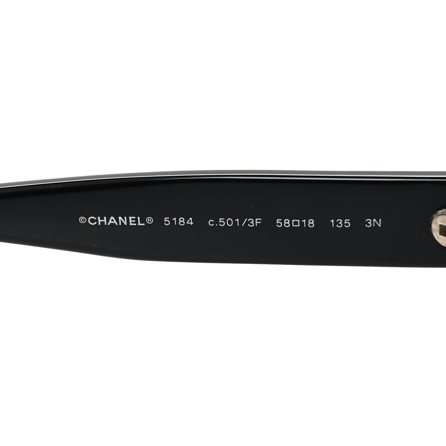 Chanel Acetate Quilted CC Sunglasses 5184 Black 6 of 7