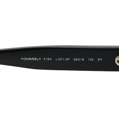 Chanel Acetate Quilted CC Sunglasses 5184 Black 6 of 7