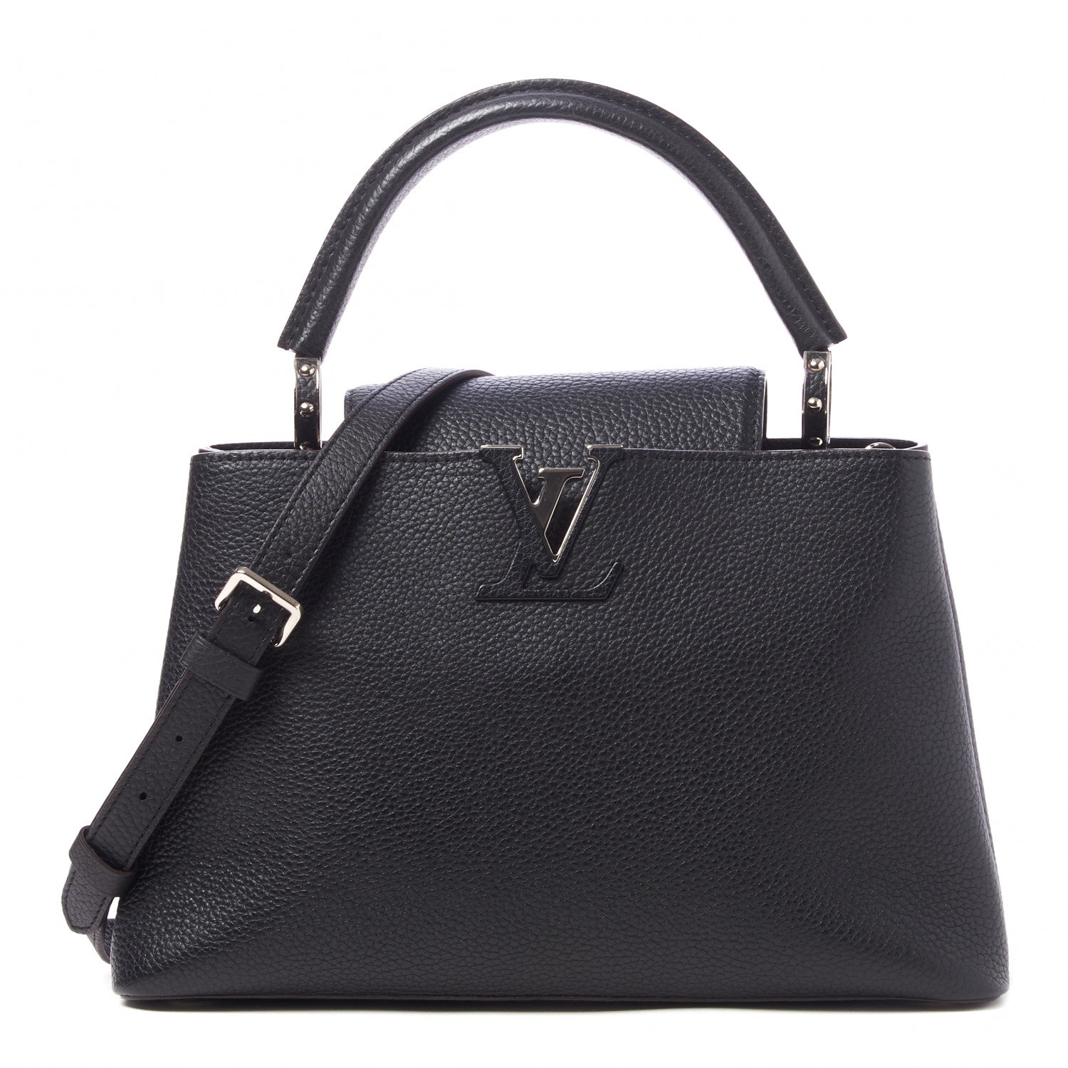 Louis Vuitton Taurillon Capucines PM Black 1 of 10