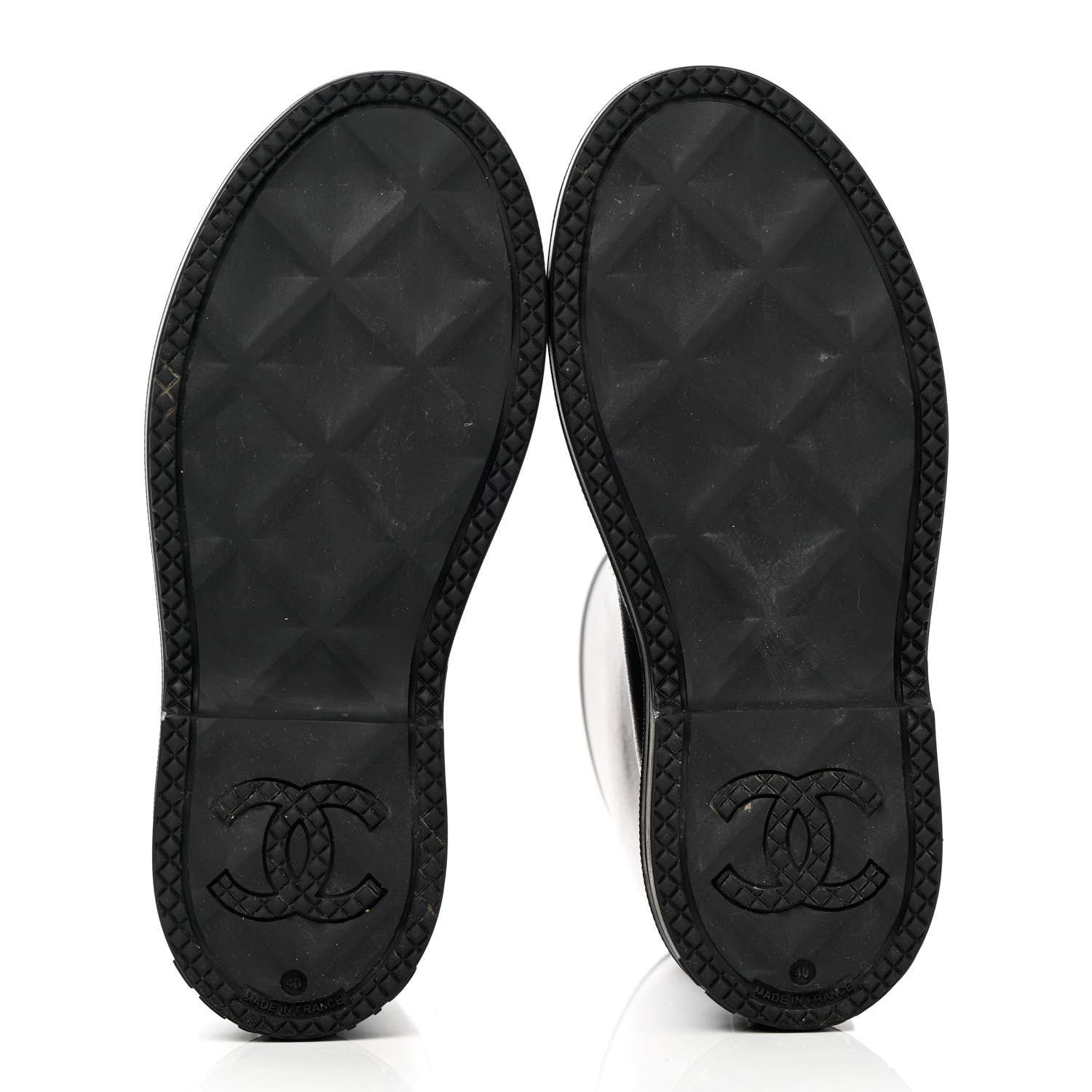Chanel Caoutchouk CC High Boots 40 Black 5 of 10