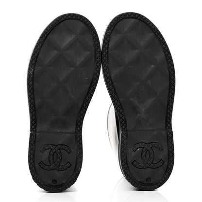 Chanel Caoutchouk CC High Boots 40 Black 5 of 10