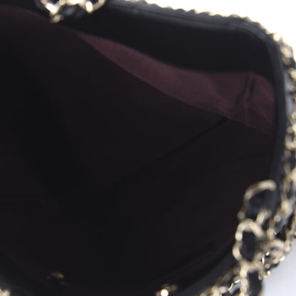 Chanel Lambskin Large Shopping Chain Tote Black 5 of 10