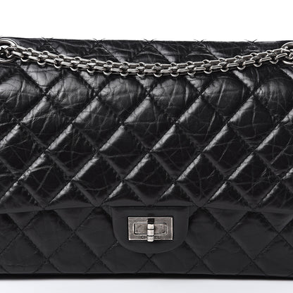 Chanel Aged Calfskin Quilted 2.55 Reissue 226 Flap Black 7 of 13