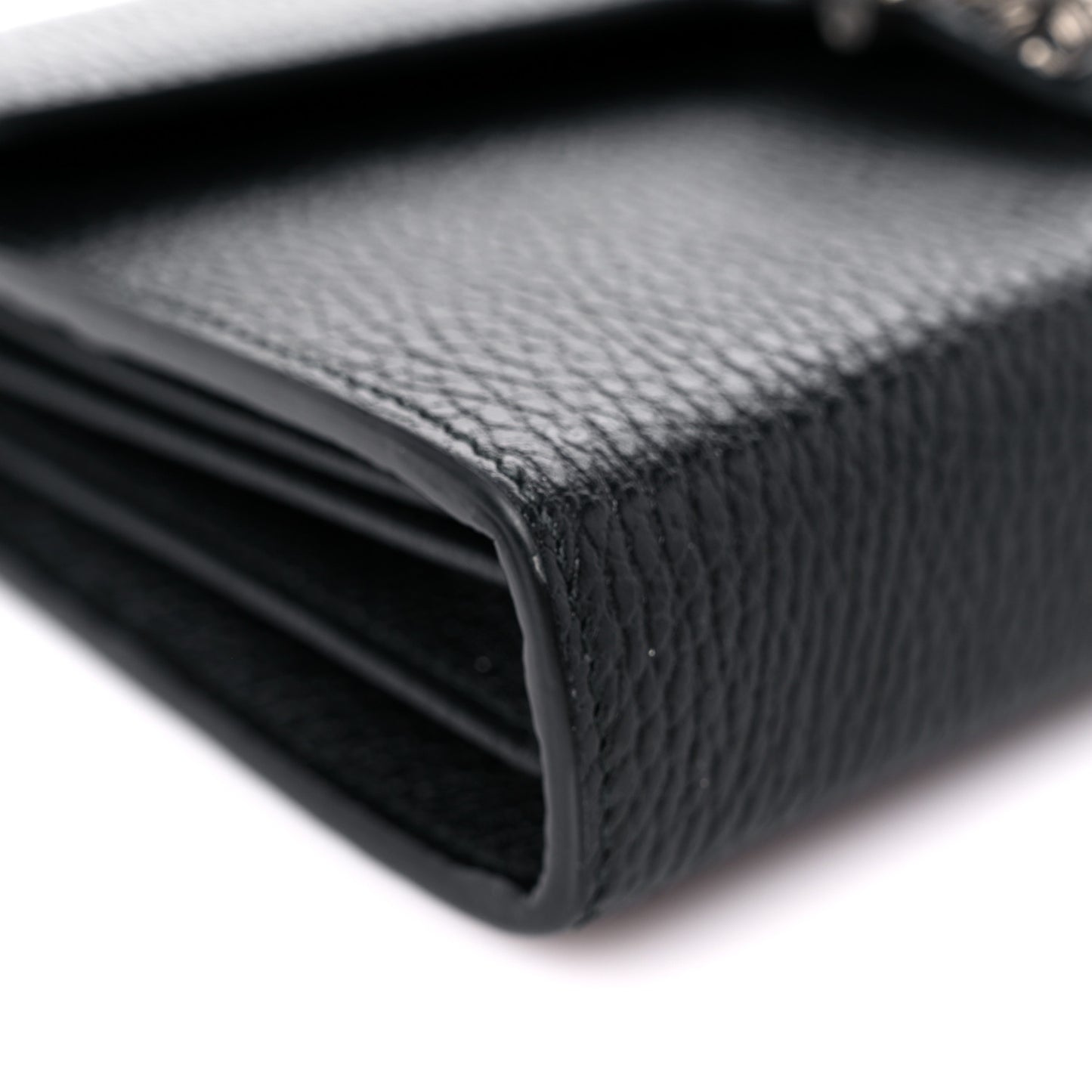 Calfskin Mini Dionysus Chain Wallet Black