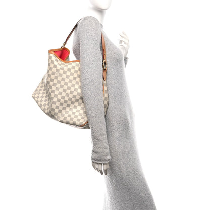 Louis Vuitton Damier Azur Delightful MM Pink 2 of 9