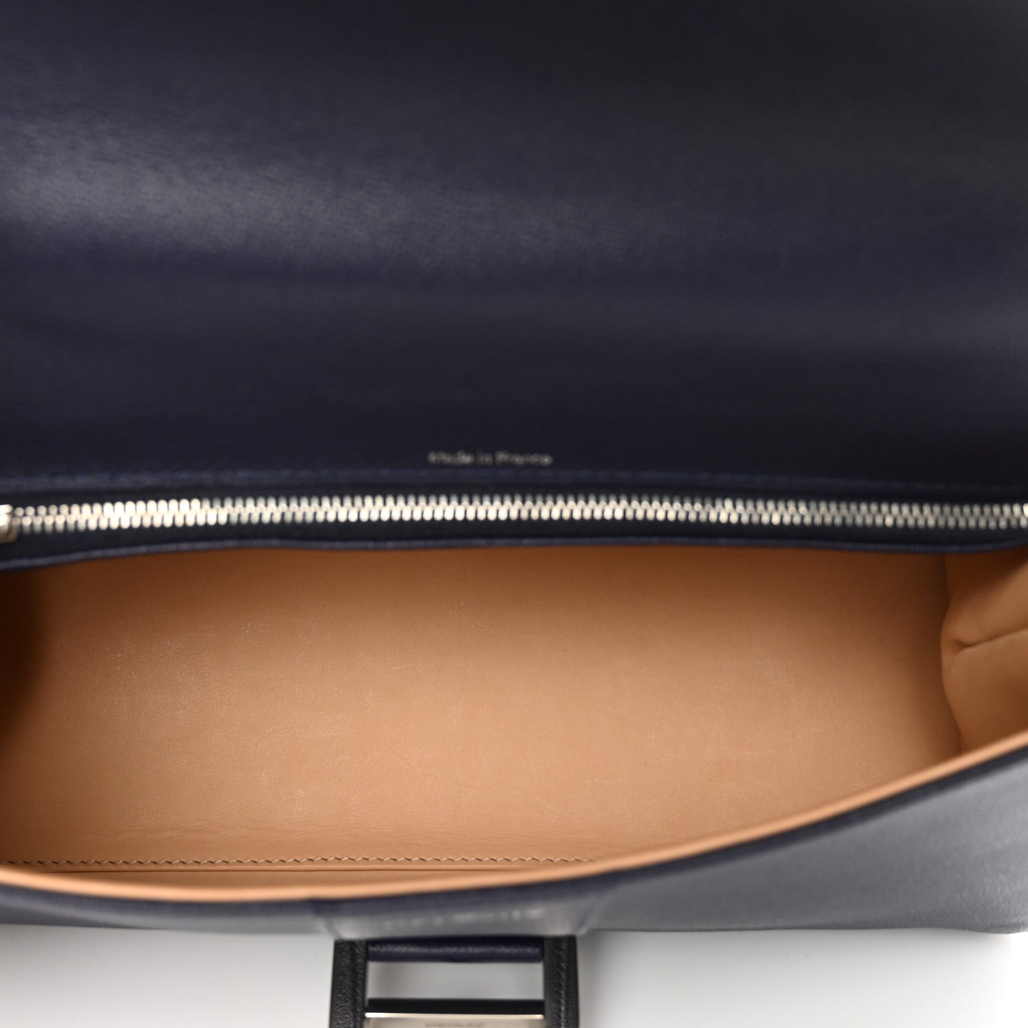 Delvaux Calfskin Mini Brillant East West Satchel Navy 6 of 11