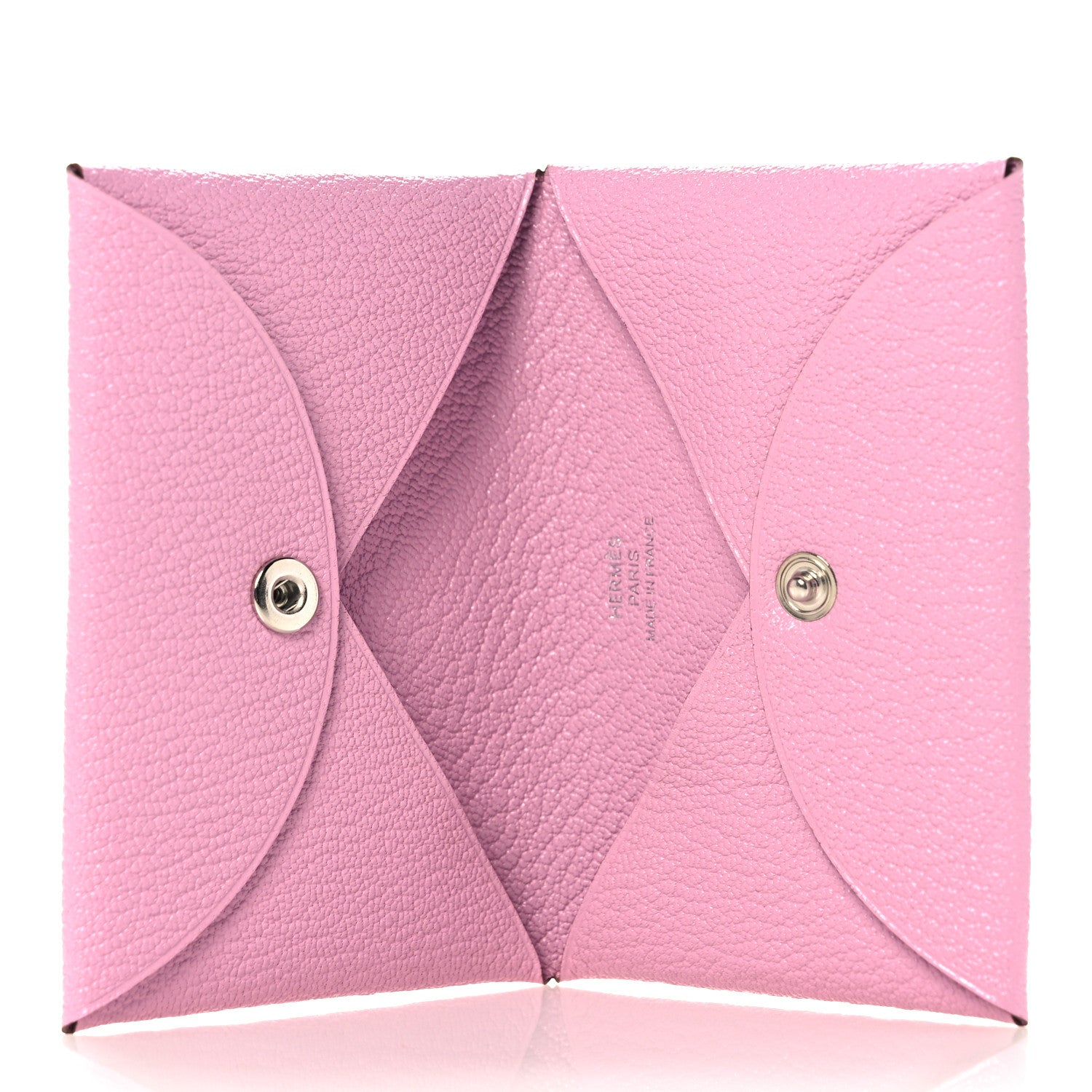Hermes Chevre Mysore Calvi Card Case Mauve Sylvestre 5 of 8