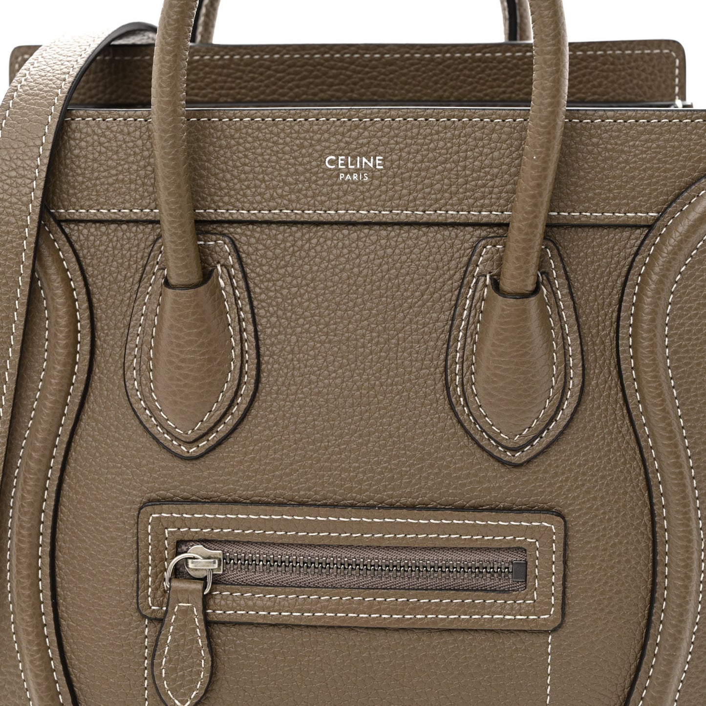 Drummed Calfskin Nano Luggage Souris