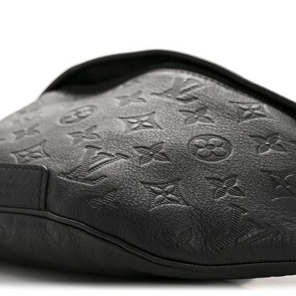 Louis Vuitton Calfskin Monogram Shadow Discovery Bumbag Black 9 of 11