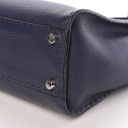 Fendi Cuoio Romano Selleria Medium Peekaboo Iconic Satchel Blue Notte 10 of 10