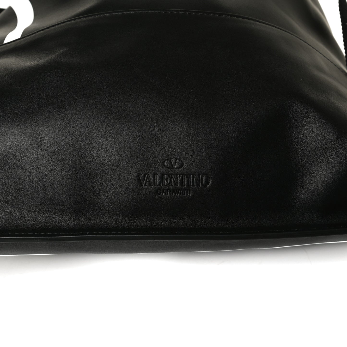 Nappa VLogo Drawstring Backpack Black