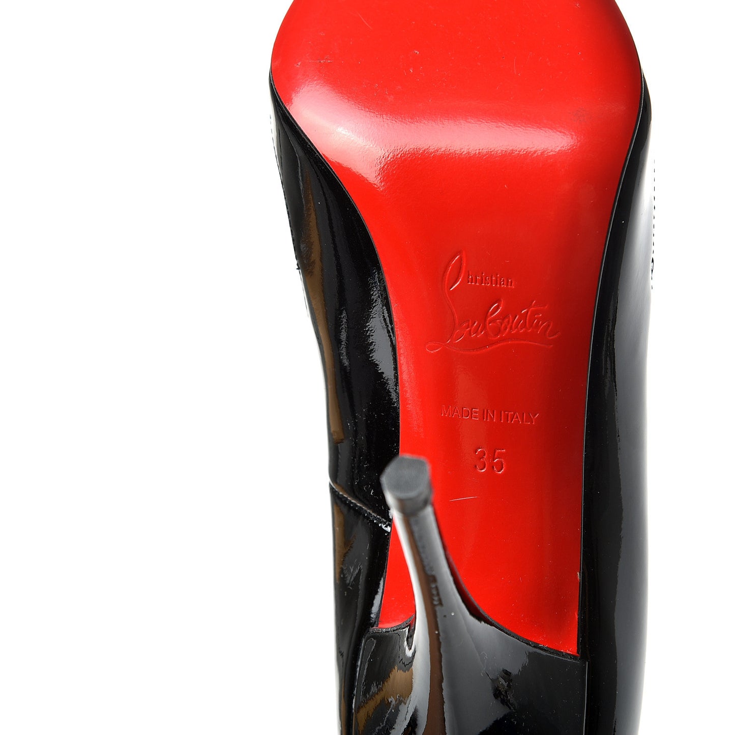 Patent Veau Velours Queue De Pie 100 Pumps 35 Black