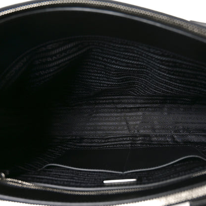 Prada Saffiano Travel Extra Large Galleria Double Zip Tote Black 5 of 9